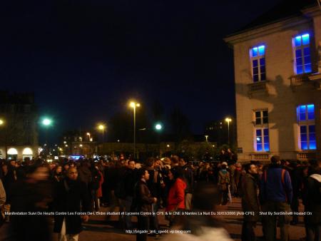 Heurts !!!!! Mouvement étudiant et Lyceens Dans La Nuit Du 31 03 2006 3